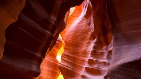 Antelope Canyon rock formations wallpaper