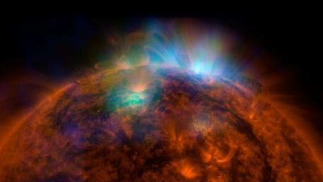 Celestial Dance of the Sun and Stars wallpaper