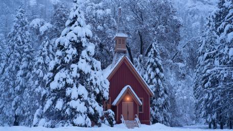 Yosemite Valley Chapel, Yosemite National Park wallpaper
