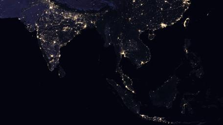 Night Lights of India & Southeast Asia wallpaper