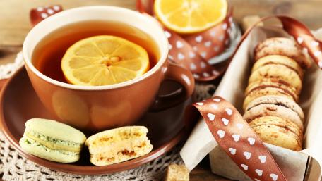 Delightful Macarons and Tea Experience wallpaper