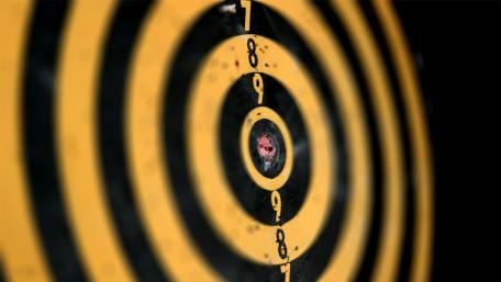 Darts Target Focused Shot wallpaper