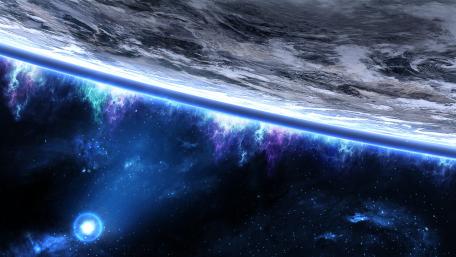 Mystical View of Earth from Space wallpaper