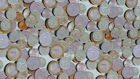 Abundant Coins Littering the Surface wallpaper