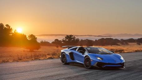 Dreaming of the Open Road with a Lamborghini Aventador wallpaper