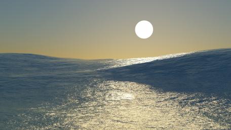 Tranquil Waves Under the Sunlight wallpaper