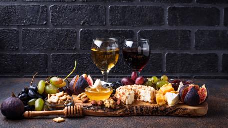 Delicious Cheese and Fig Indulgence wallpaper