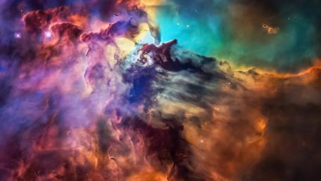 Cosmic Dance of Colors in 4K wallpaper