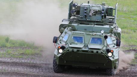 Military Vehicle in Action wallpaper