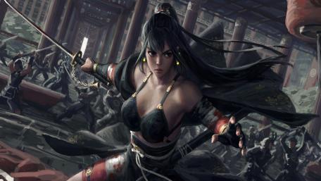 Warrior Queen's Stand Against Chaos wallpaper