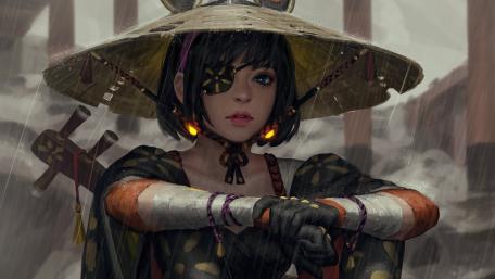 Japanese Female Samurai wallpaper