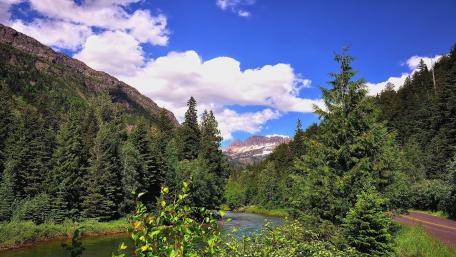 Breathtaking Mountain River Landscape wallpaper