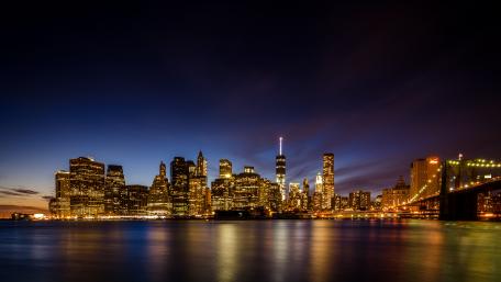 NYC from Brooklyn Bridge Park wallpaper