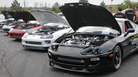 Toyota Supra Mk4 Lineup (Engine Display) wallpaper