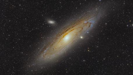 The Andromeda Galaxy & its Satellite Galaxy Messier 110 wallpaper