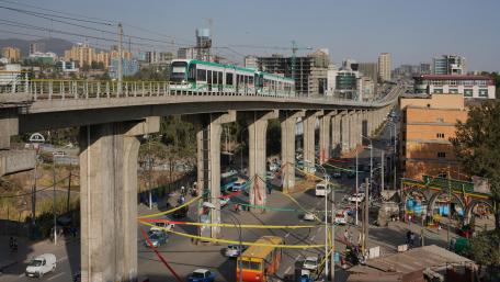 St. Lideta Station of the Addis Ababa LRT wallpaper