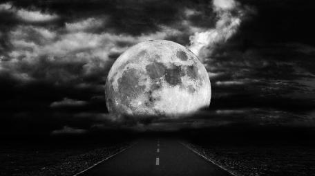 Mystical Moonlit Pathway wallpaper
