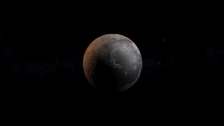 Mystical Full Moon in Starry Embrace wallpaper