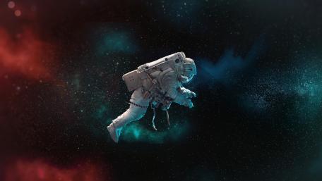 Astronaut in space wallpaper