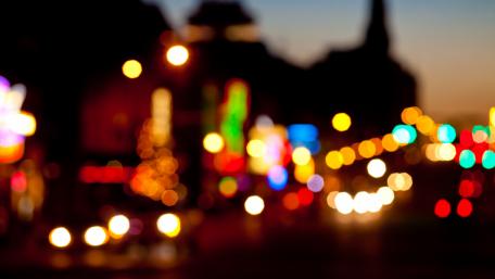 City Lights Bokeh Dreams wallpaper