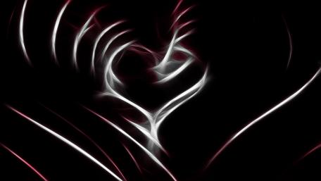 Ethereal Heart in Shadows wallpaper