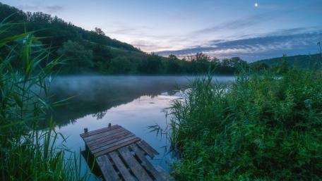 Tranquil Morning by the Lake wallpaper