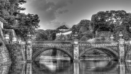 Imperial Palace and Nijubashi Bridge, Tokyo, Japan wallpaper