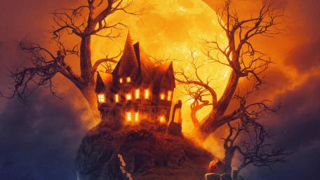Halloween Night at the Haunted Castle wallpaper