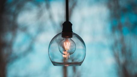 Illuminating Innovation in Blue wallpaper