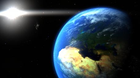 Stunning View of Earth from Space wallpaper