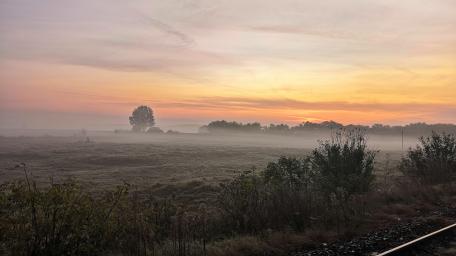 Autumn sunrise wallpaper