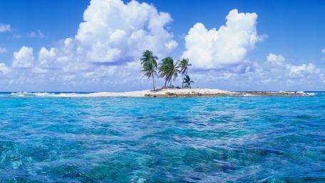 Islet at Tuvalu wallpaper