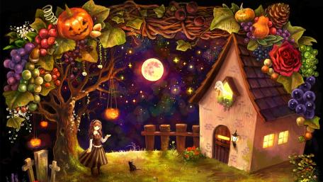 Cute Halloween Anime Art wallpaper
