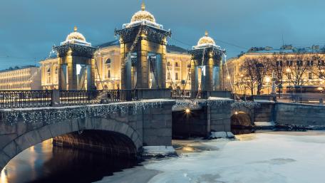 Lomonosov bridge wallpaper