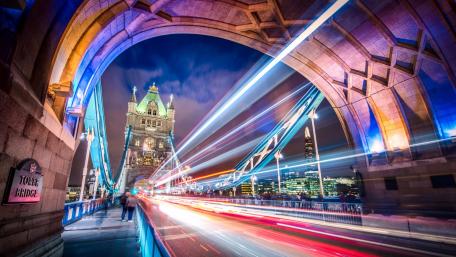 Tower Bridge long-exposure photo wallpaper