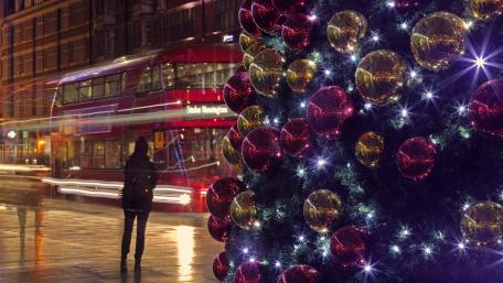 London at Xmas time wallpaper