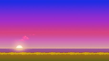 Enchanting Sunset Over Tranquil Sea Shore wallpaper