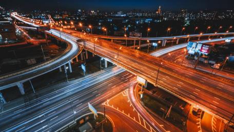 City Lights and Night Roads Magic wallpaper