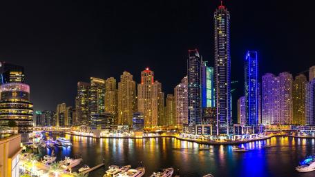 Dubai at night wallpaper
