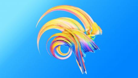 Colorful Vortex of Vibrant Waves for Your Space wallpaper