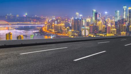 Vibrant Cityscape at Night wallpaper