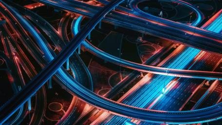 Vibrant City Nightscape wallpaper