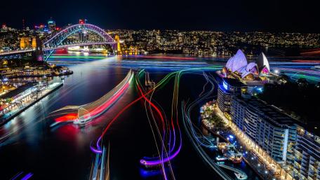 Sydney by night wallpaper