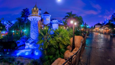 Magical Night in a City Wonderland wallpaper