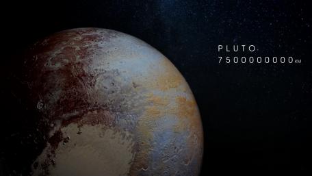 Majestic Pluto from the Depths of Space wallpaper