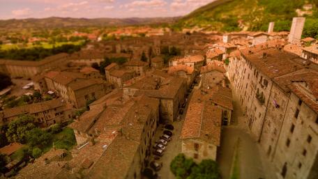 Charming Rooftops of an Italian Village wallpaper