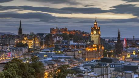 Edinburgh from Calton Hil wallpaper