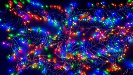 Christmas lights wallpaper