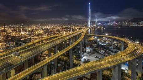 Stonecutters Bridge, Hong Kong wallpaper