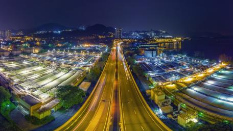 Hong Kong highway wallpaper